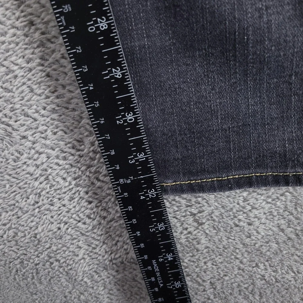 True Religion Jeans Mens 30 Black Billy Bootcut Stretch Flap Pockets Made in USA